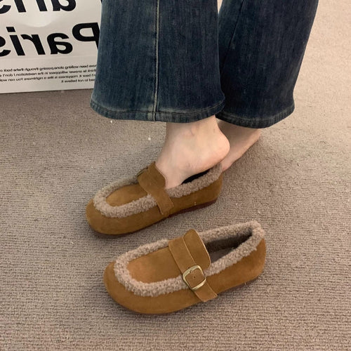 Damen Hauschuhe mit komfortablem Kunstfellrand EB