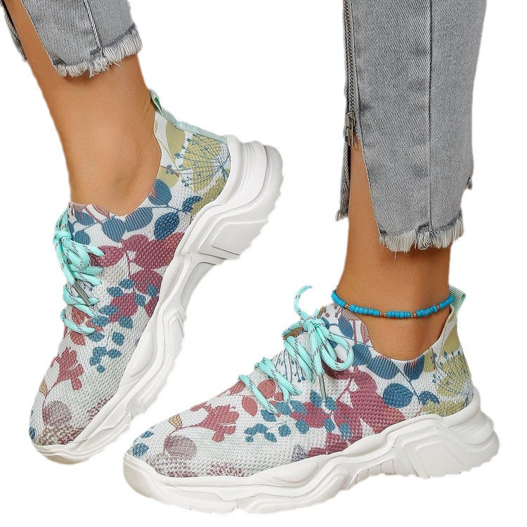 Damen Sportliche Sneakers mit atmungsaktivem Obermaterial EB