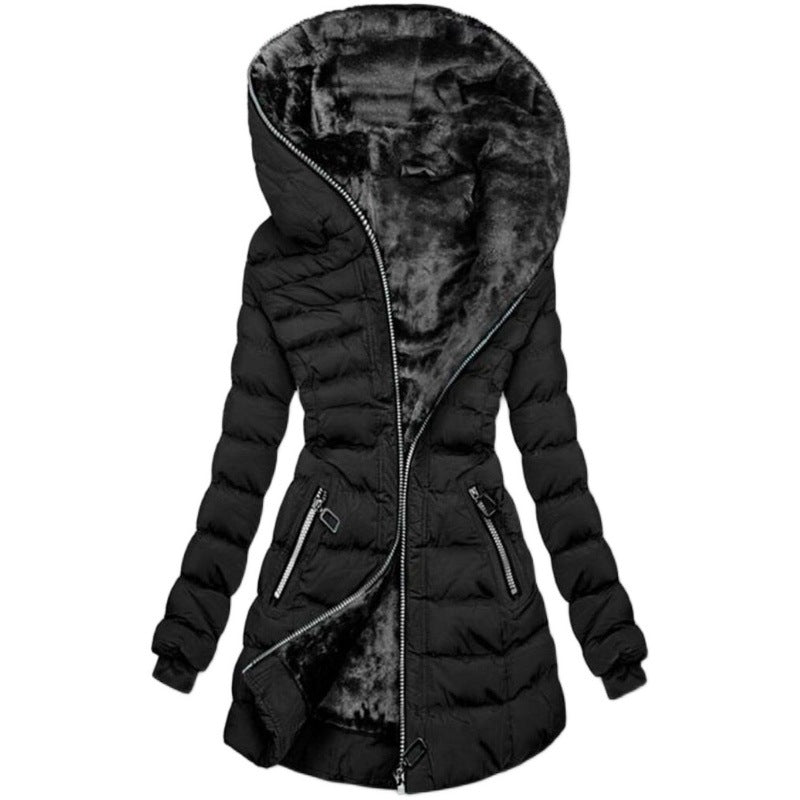 Damen Kapuzenjacke mit warmem Innenfutter EB