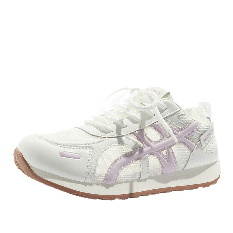Damen Sportliche Sneaker mit atmungsaktiver Netzstruktur und dämpfender Sohle EB