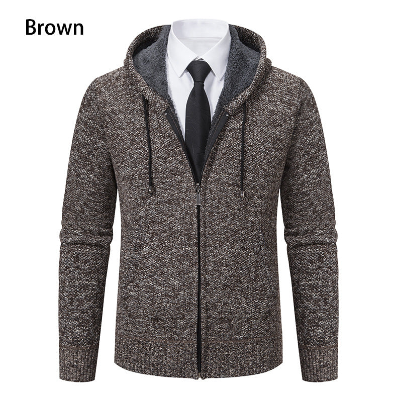 Herren Strickjacke mit modernem Schnitt und praktischem Reißverschluss EB