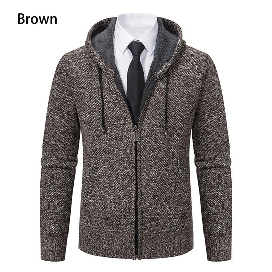 Herren Strickjacke mit modernem Schnitt und praktischem Reißverschluss EB