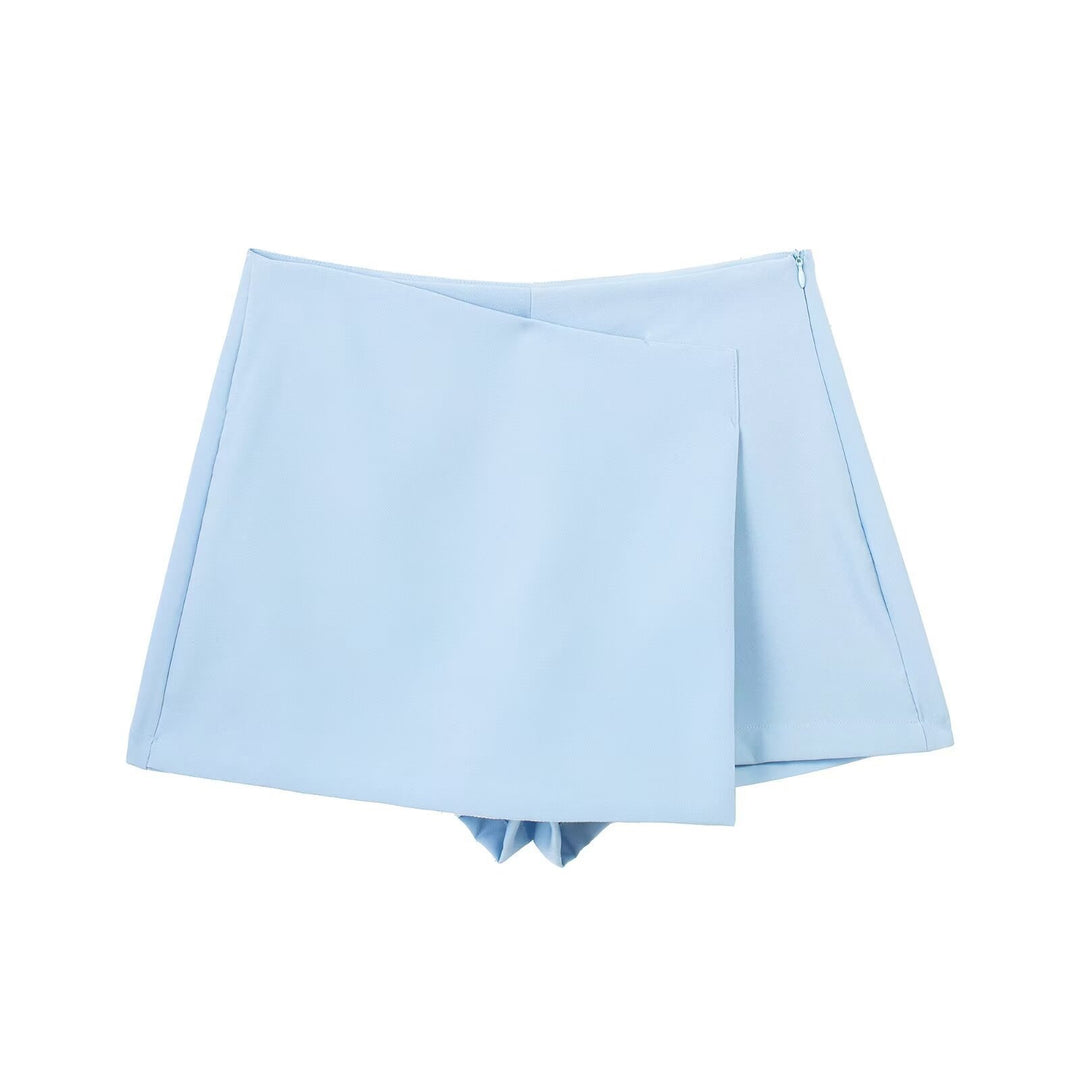 Damen sportliche Shorts mit elegantem Layering-Design EB