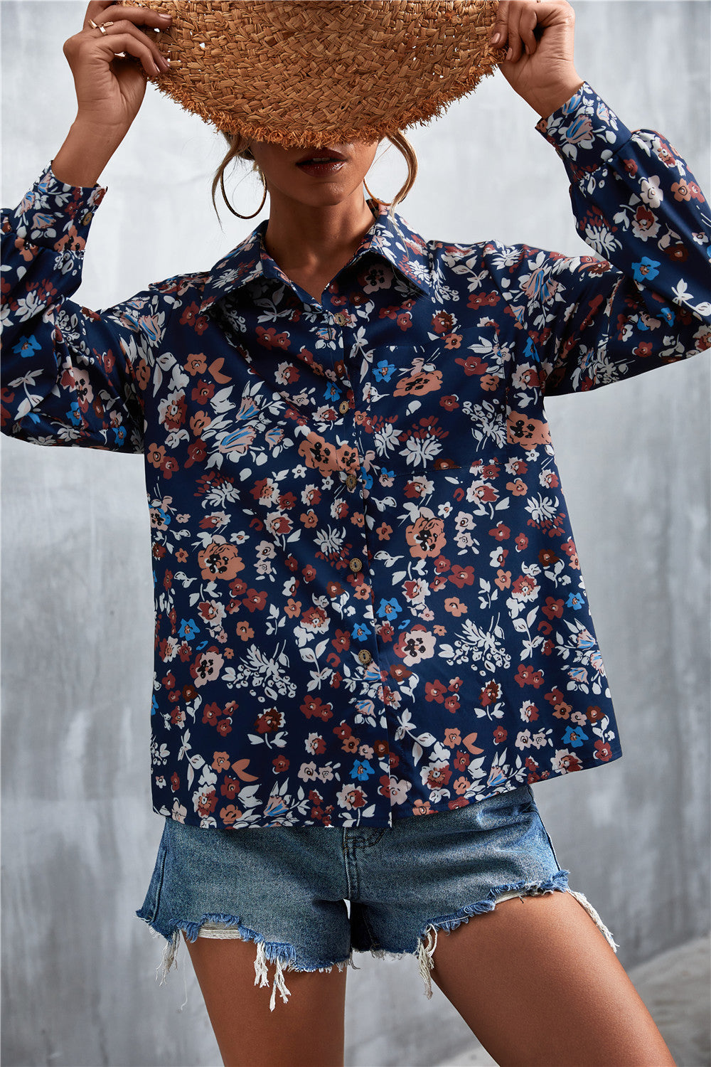 Damen Hemd im extravaganten Paisley-Design EB