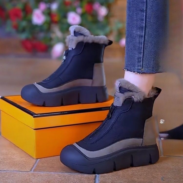 Damen gefütterte Winterstiefel mit innovativer Antirutschsohle EB