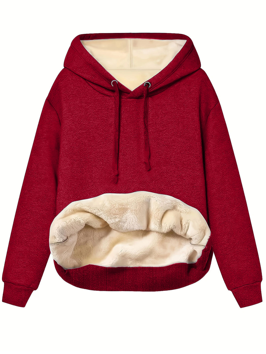 Damen Kapuzenpullover mit kuscheligem Innenfutter und oversized Passform EB