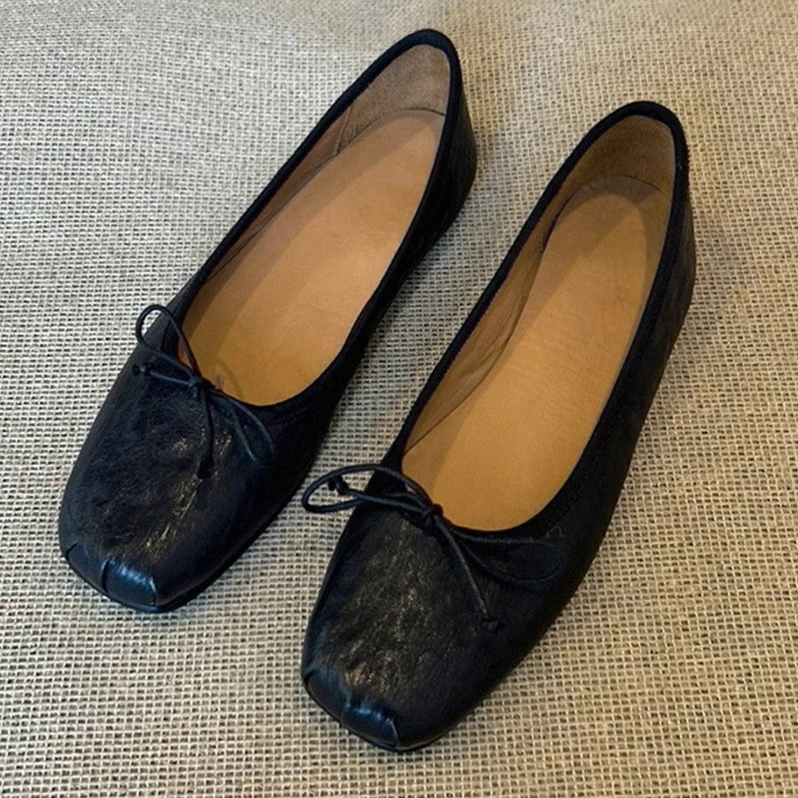 Damen Ballerinas mit einzigartigem Zehenabschluss und verstellbarem Riemen EB
