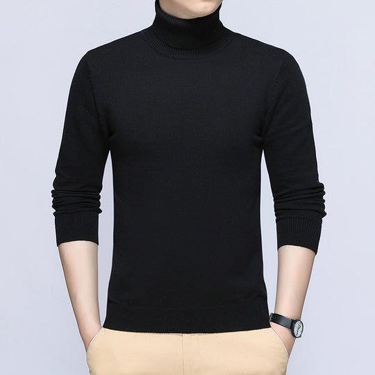 Herren Rollkragenpullover aus hochwertiger, atmungsaktiver Baumwolle EB