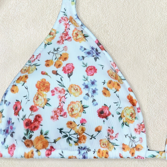 Damen Blumenmuster Bikini EB