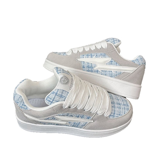Damen Sneakers mit modischem Textilmuster und komfortabler Dämpfung EB