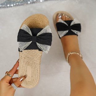 Damen Espadrilles mit eleganter Schleifen-Applikation EB