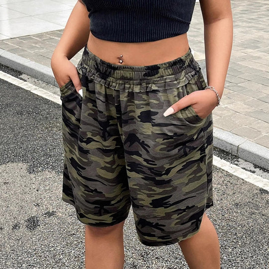 Damen Freizeithosen im modernen Camouflage-Design EB