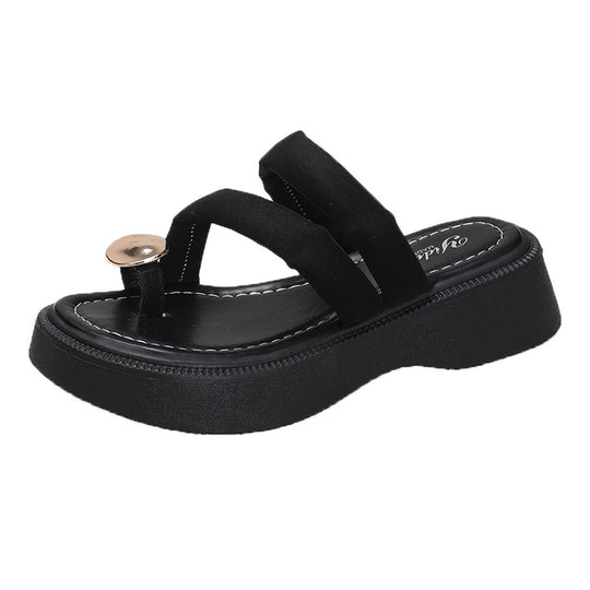 Damen Wedge-Sandaletten mit modischem Riemendesign und komfortabler Sohle EB