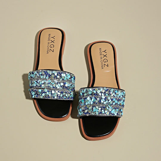 Damen Glitzernde und bequeme Slipper EB