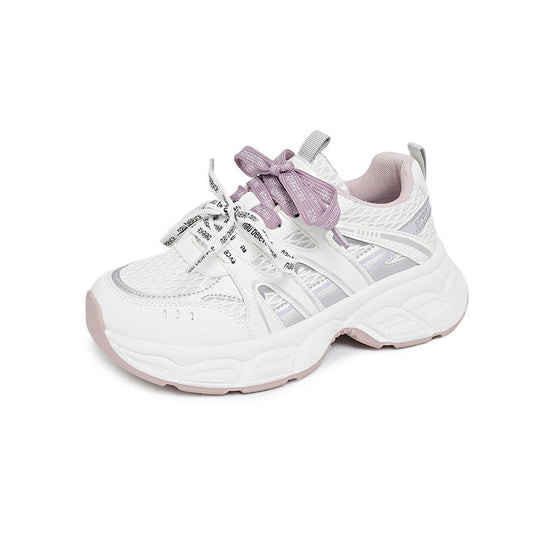 Damen Sportliche Lifestyle Sneakers mit atmungsaktiver Mesh-Oberfläche und dämpfender Sohle EB
