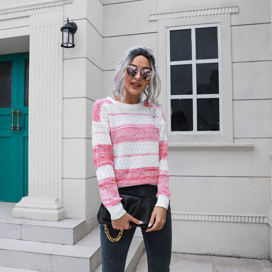 Damen Urbaner Strickpullover mit strukturiertem Muster EB