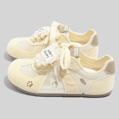 Damen Sportliche Sneakers mit niedlichem Tiermotiv und atmungsaktiver Mesh-Oberfläche EB