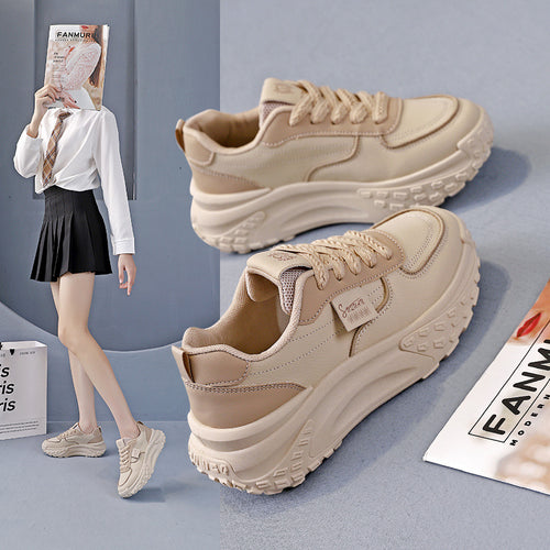 Damen Sportliche Chunky Sneakers mit luftiger Mesh-Oberfläche und dämpfendem Komfort EB