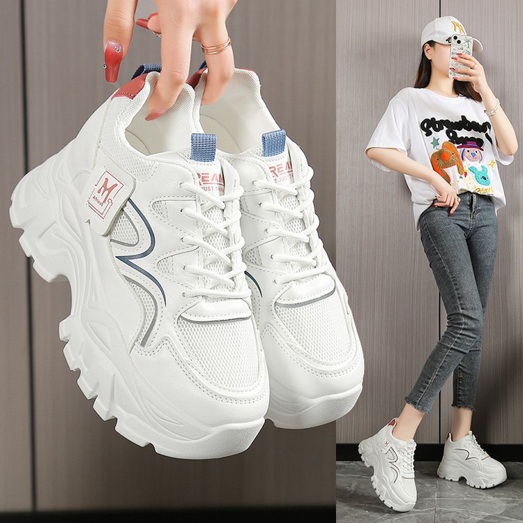 Damen Chunky Sneakers mit trendiger Sohle und atmungsaktivem Obermaterial EB