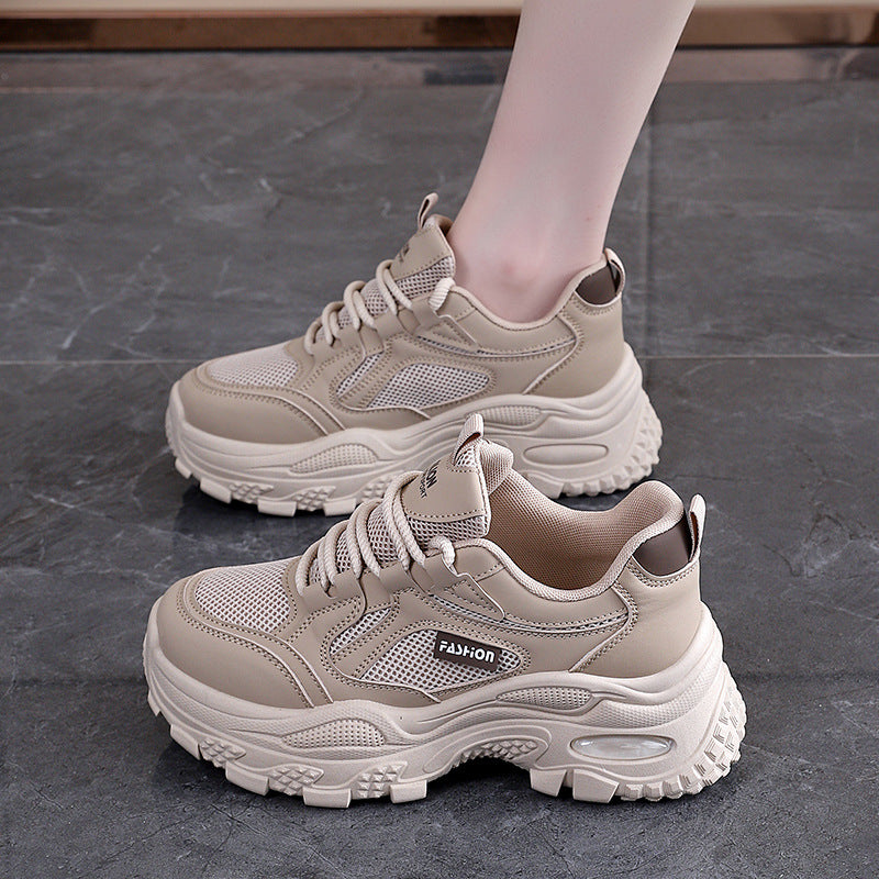 Damen Sportliche Sneakers mit ergonomischem Dämpfungssystem und luftdurchlässiger Mesh-Oberfläche EB