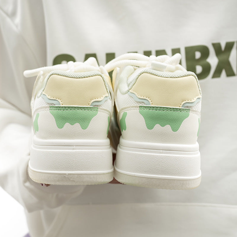 Damen Sneakers mit trendigem Sternen-Design und atmungsaktiver Dämpfung EB