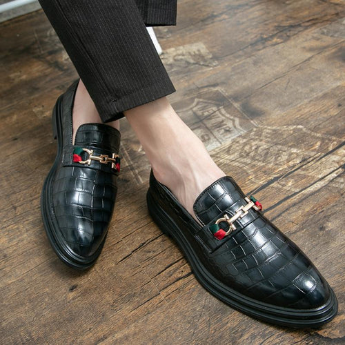 Herren Elegante Loafers aus hochwertigem Leder mit modischen Details EB