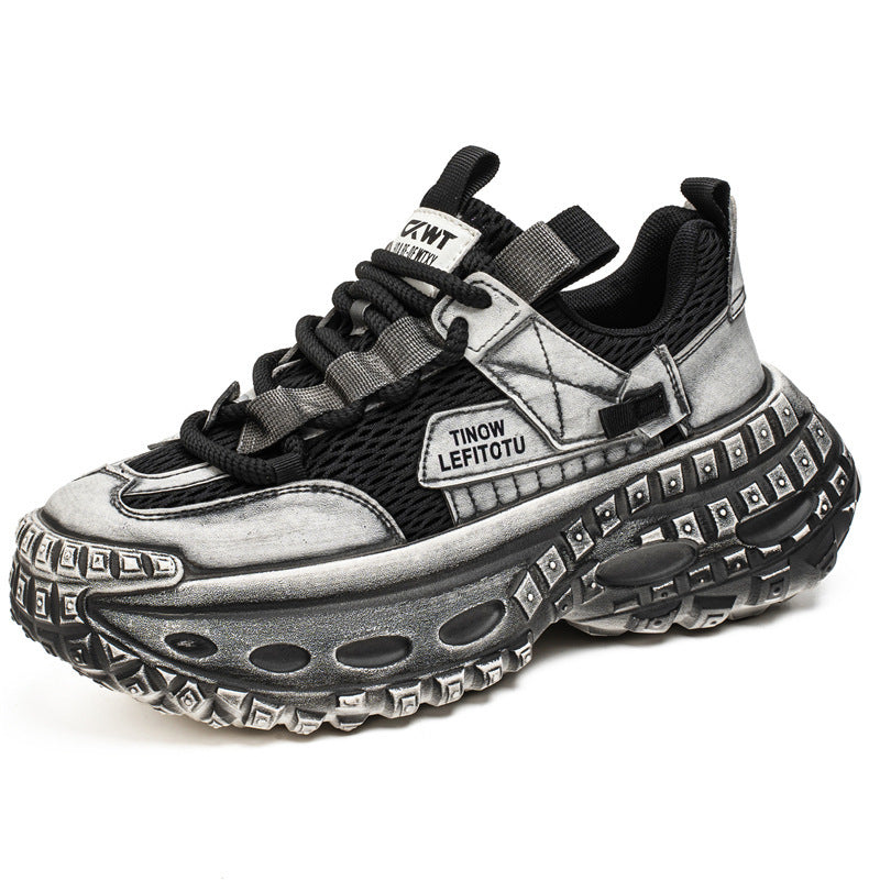 Damen Sportliche High-Top Sneakers mit einzigartigem Design und dämpfender Sohle EB