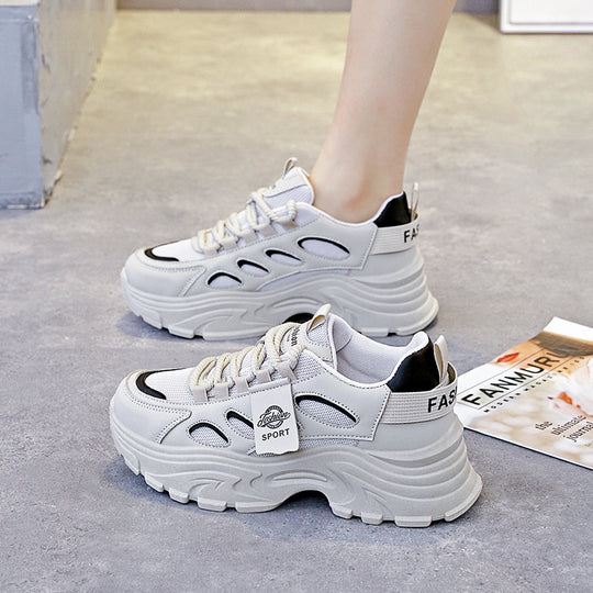 Damen sportliche Chunky Sneakers mit rutschfester Sohle und innovativem Design EB
