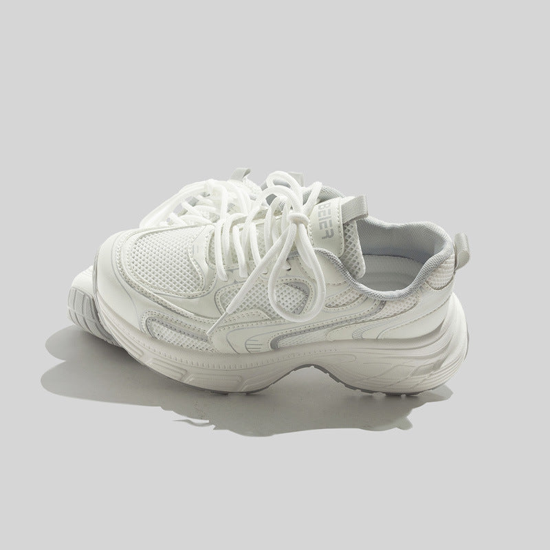 Damen Sportliche Sneakers mit atmungsaktiver Mesh-Oberfläche und gepolsterter Sohlenstruktur EB