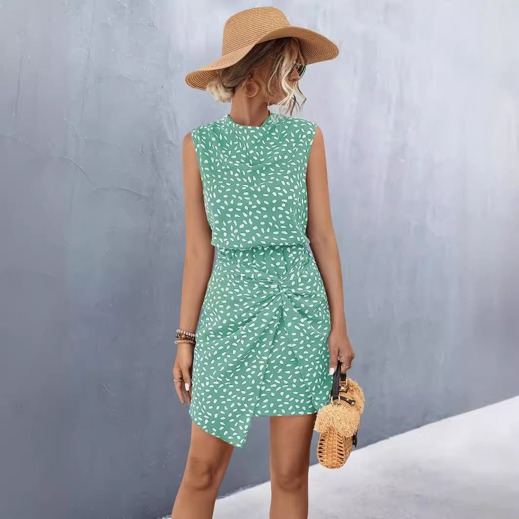 Damen Midikleid mit seitlichem Knoten EB