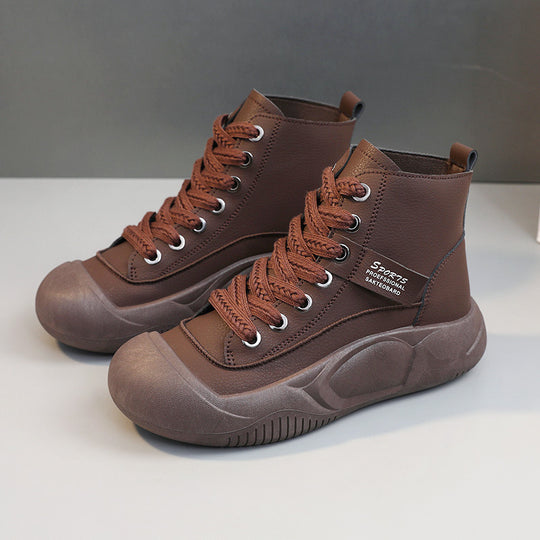 Damen trendige High-Top Sneakers mit rutschfester Sohle und atmungsaktivem Obermaterial EB