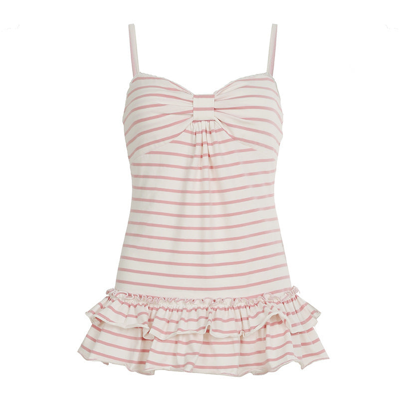 Damen Bikini-Oberteil mit Rüschensaum und raffiniertem Design EB