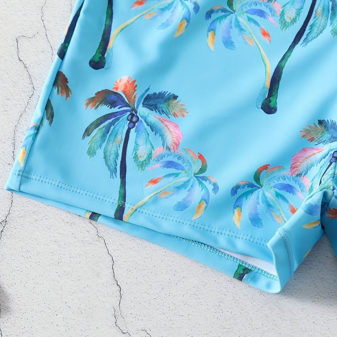 Damen Rüschen-Bikini-Top mit Shorts EB