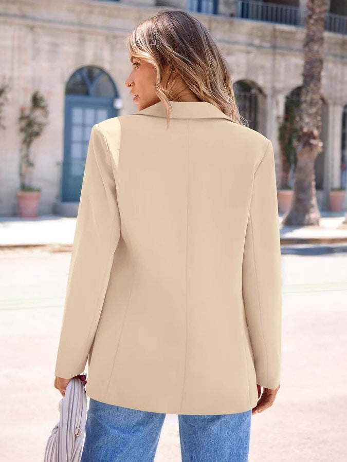 Damen Eleganter Blazer mit modernen Schnittlinien und praktischen Taschen EB