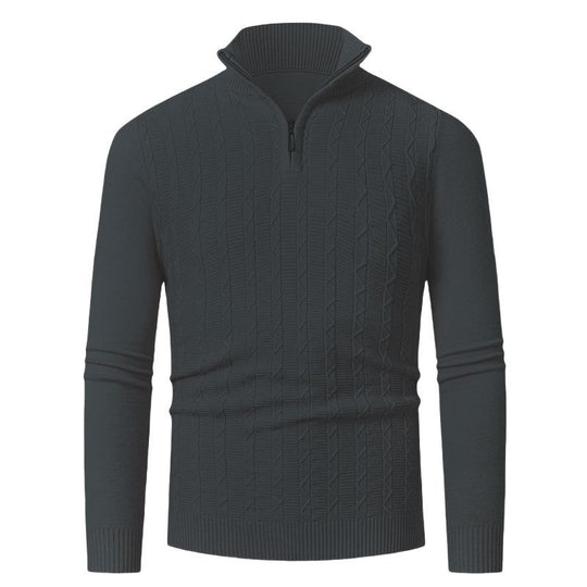 Herren hoher Kragen Strickpullover EB
