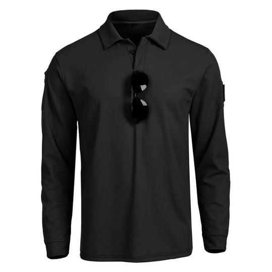 Herren funktionales Langarm-Polohemd EB