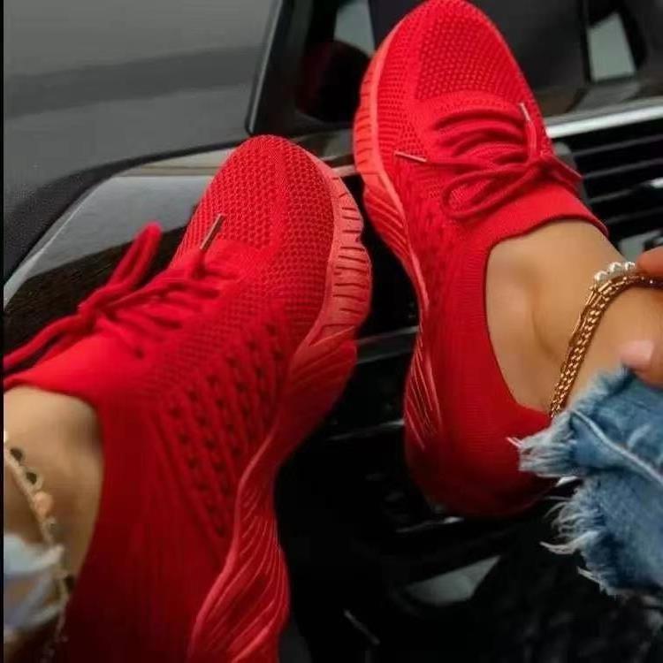 Damen Leichte atmungsaktive Sportsneakers mit flexibler Sohle EB