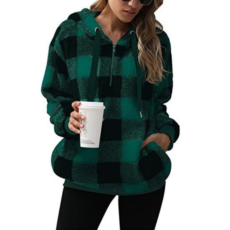 Damen kuschelige Fleece-Hoodie EB