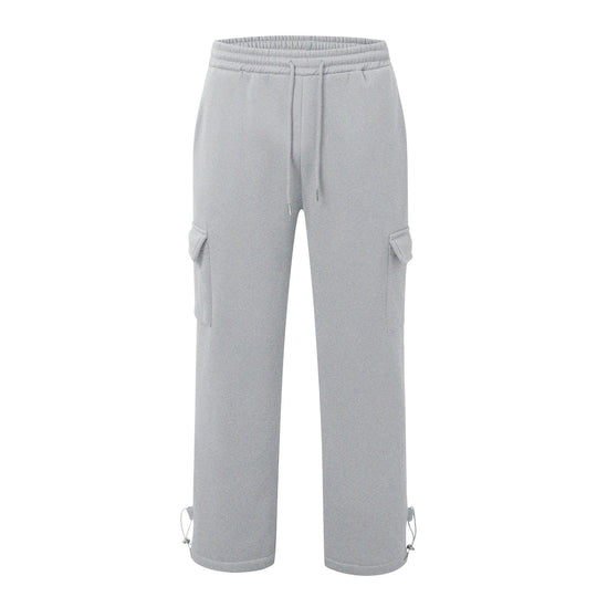 Herren Cargo-Trainingshose mit elastischem Bund und seitlichen Taschen EB