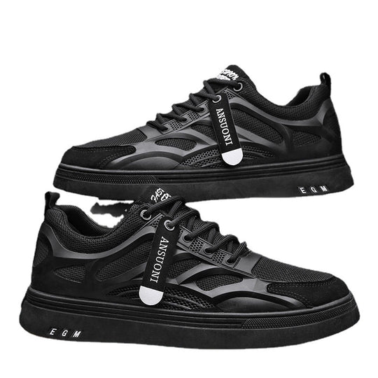 Damen Atmungsaktive Sport Sneakers mit modernem Designelement und gepolsterter Sohle EB