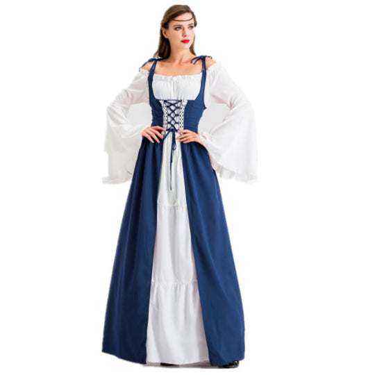 Damen historisches Märchenkleid mit elegantem Oberteil und ausgestellten Ärmeln EB
