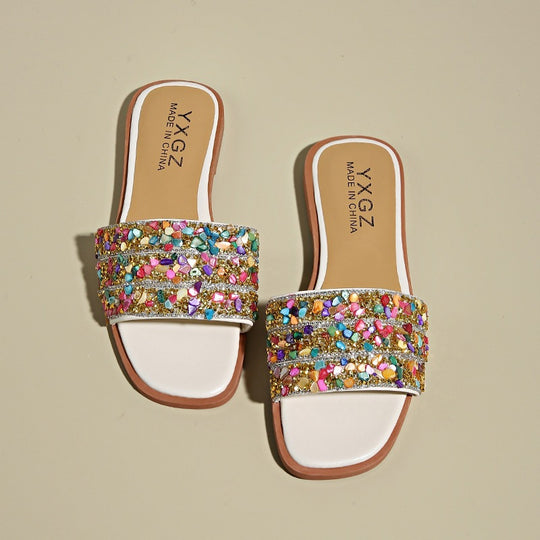 Damen Glitzernde und bequeme Slipper EB