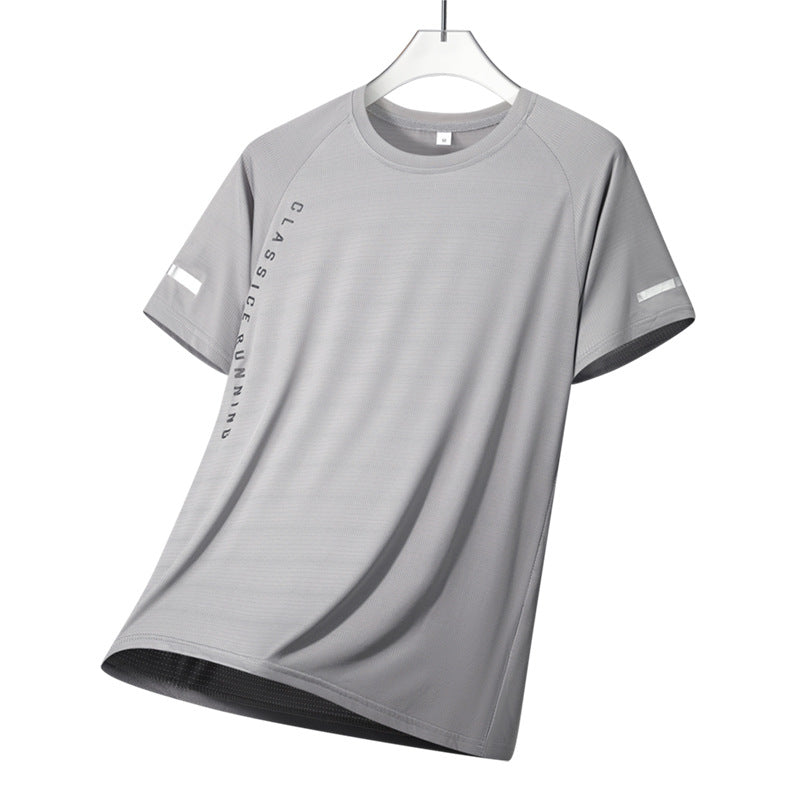 Herren nan atmungsaktives Funktionslaufshirt mit Raglanärmeln und reflektierenden Akzenten EB