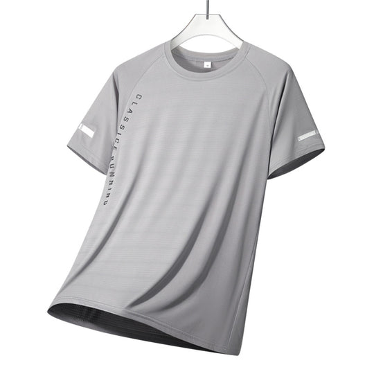 Herren nan atmungsaktives Funktionslaufshirt mit Raglanärmeln und reflektierenden Akzenten EB