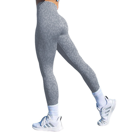 Damen Kompressions-Leggings mit elegantem Tierdruck EB