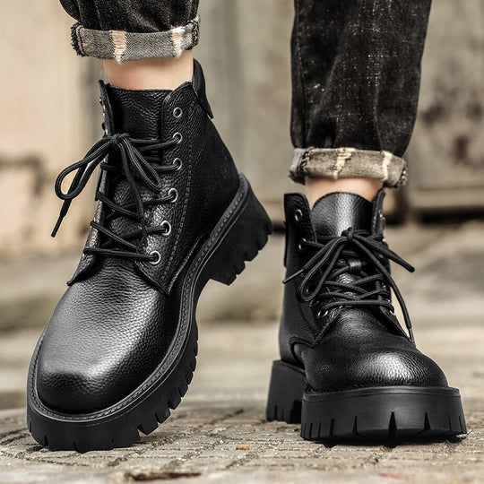 Damen Stiefeletten mit robustem Profil und seitlichem Reißverschluss EB