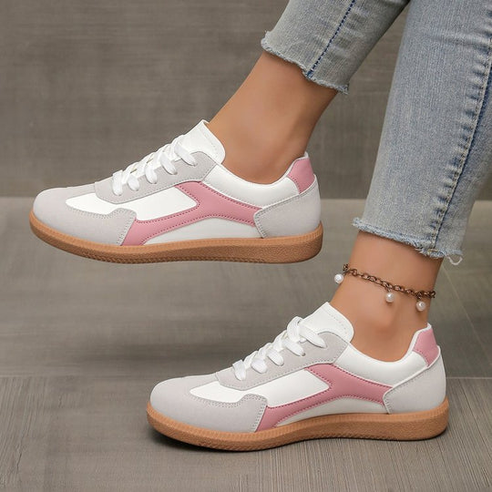 Damen Sportliche Sneakers mit atmungsaktivem Obermaterial und rutschfester Sohle EB