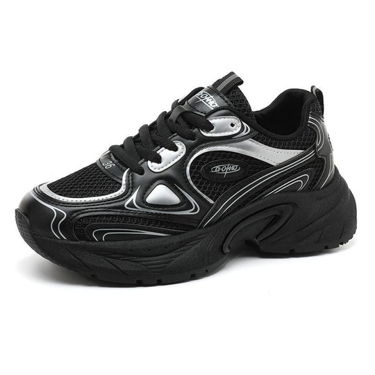 Damen Sportliche Lauf-Sneaker mit atmungsaktiver Mesh-Oberfläche und dämpfendem Fußbett EB