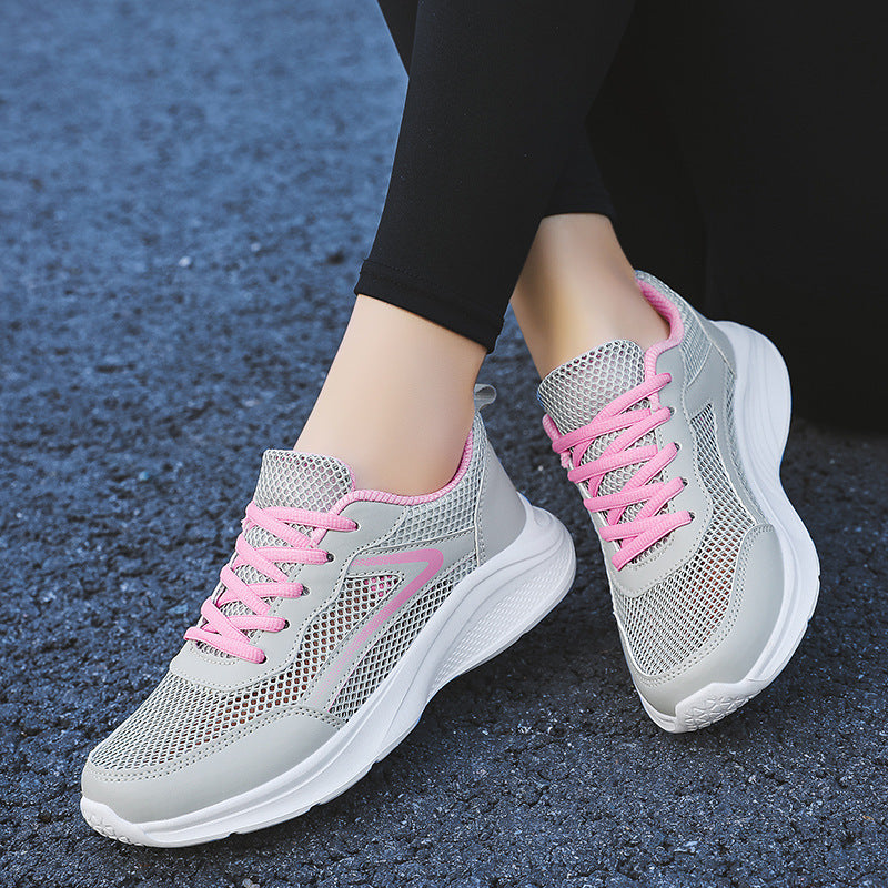 Damen Hochwertige Sport-Sneaker mit atmungsaktivem Mesh-Obermaterial und dämpfender Sohle EB