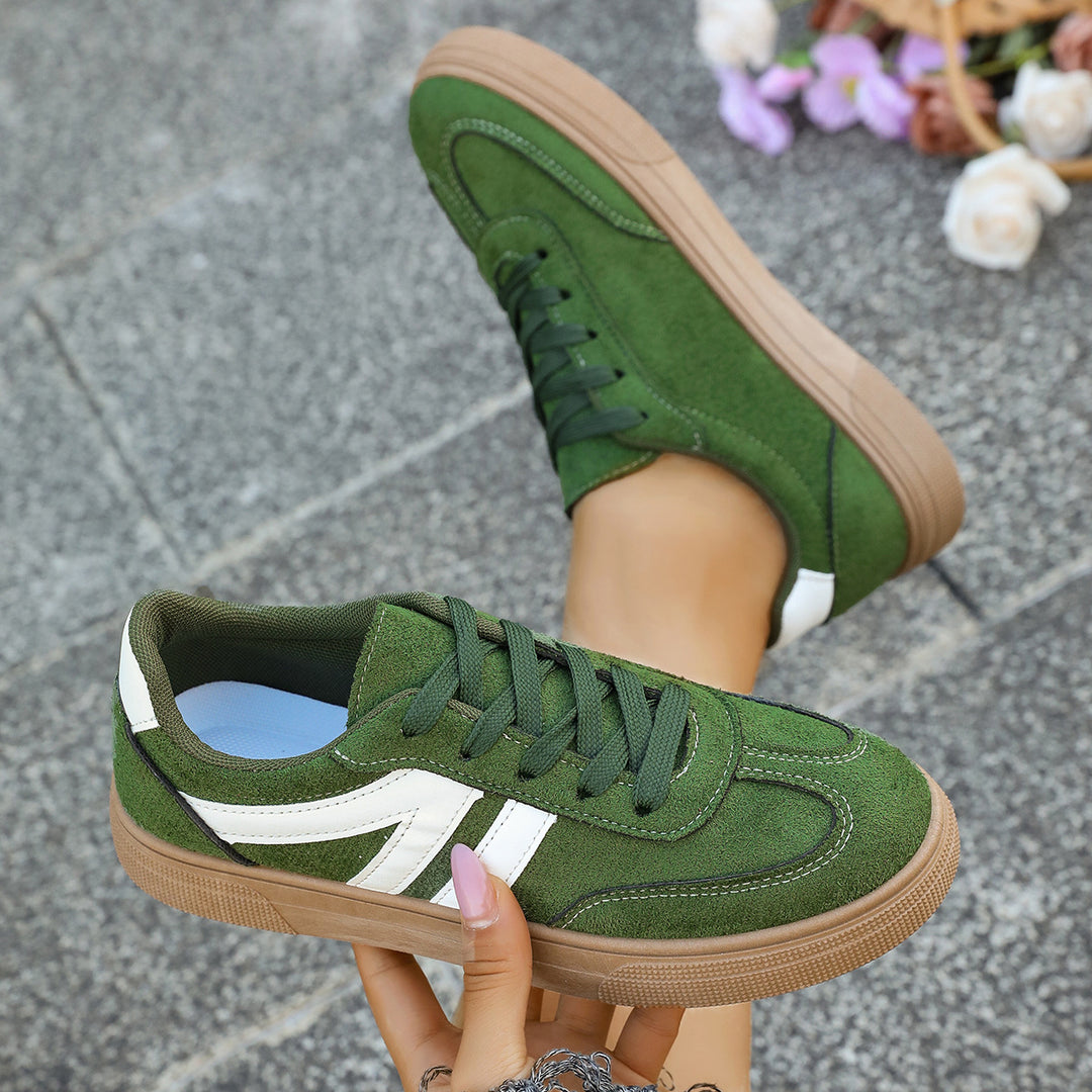 Damen modische Sneakers mit weichem Wildleder und urbanem Design EB